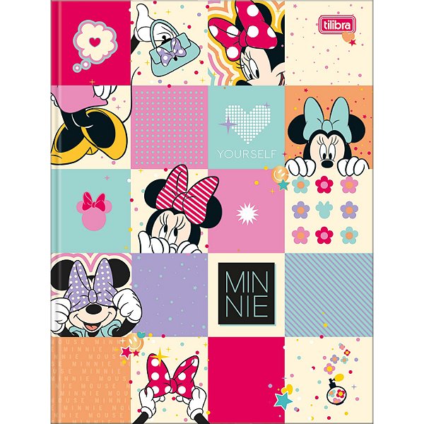 CADERNO TILIBRA BROCHURÃO CAPA DURA (G) MINNIE 48 FOLHAS 3316-P (CORES SORTIDAS)