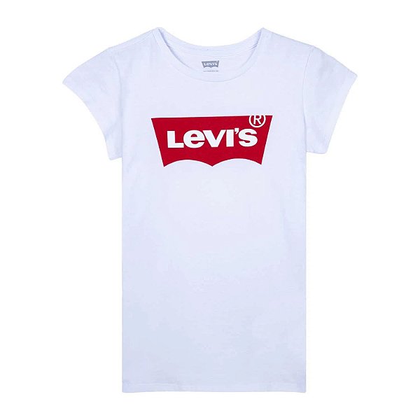 BLUSA LEVIS KIDS MANGA CURTA T-SHIRT LK001-0319 ALGODÃO SILKADA FEMININA