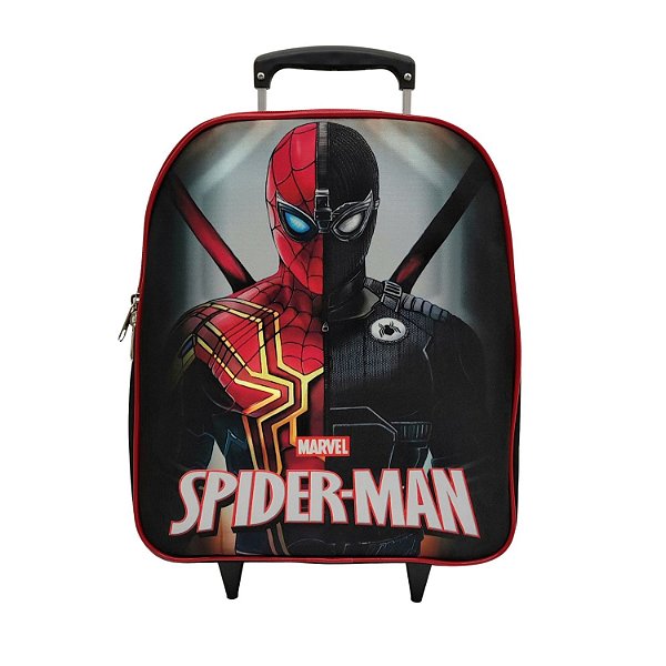 MOCHILA UTOPIA SPIDERMAN COM RODINHA/CARRINHO 2 DIVISÓRIAS MASCULINA 1071-P