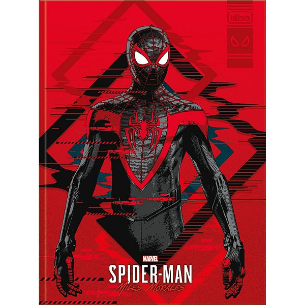 CADERNO TILIBRA BROCHURÃO CAPA DURA (G) SPIDERMAN GAME 80 FOLHAS 3669-P