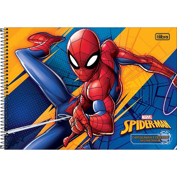CADERNO TILIBRA CARTOGRAFIA/DESENHO CAPA DURA SPIDERMAN 80 FOLHAS 3674-P 3674-P (CORES SORTIDAS)