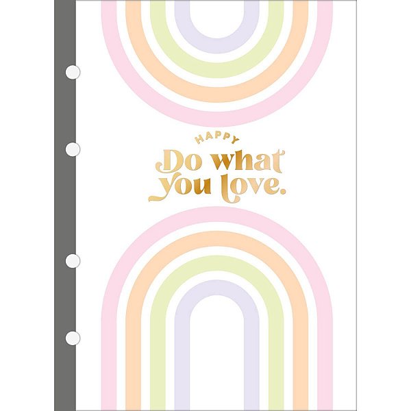 PAPEL TILIBRA BLOCO ARGOLADO 4 FUROS HAPPY COLEGIAL 80 FOLHAS 3627-P