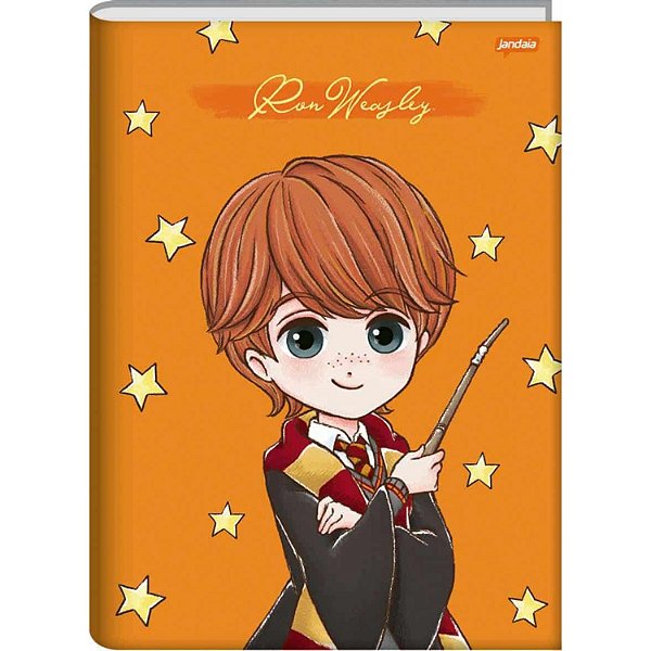 CADERNO JANDAIA BROCHURÃO CAPA DURA (G) HARRY POTTER 96 FOLHAS 2560-P (CORES SORTIDAS)
