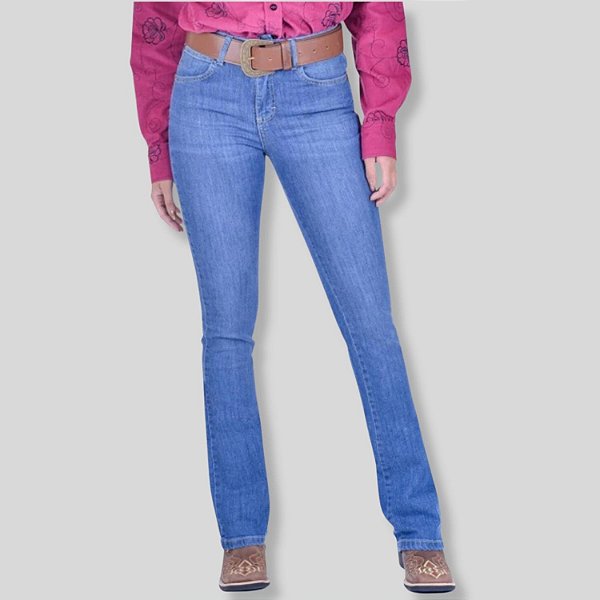 CALÇA WRANGLER JEANS/ELASTANO 09MWZIB32 COUNTRY FEMININA