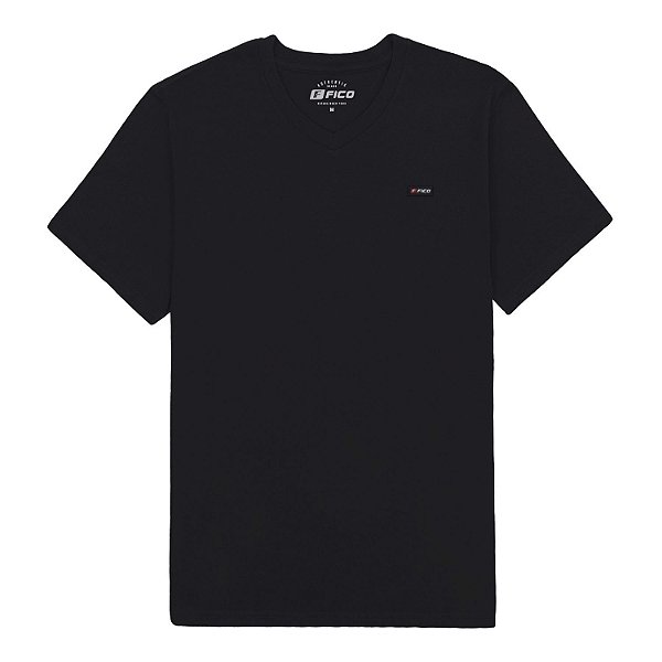 CAMISETA FICO MANGA CURTA 842 COMFORT ALGODÃO GOLA V 156