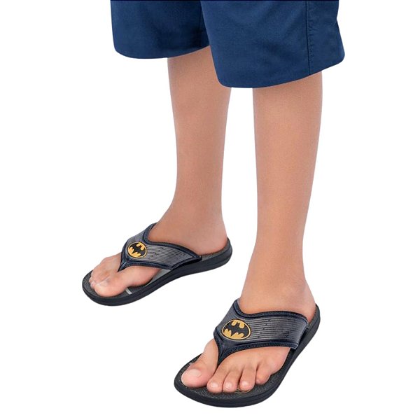 CHINELO GRENDENE DEDO BATMAN WARNER FLASH POINT 23014 MASCULINO INFANTIL