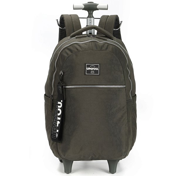 MOCHILA UP4YOU MC47075UP COM RODINHA/CARRINHO LISA E CHAVEVEIRO 26501-P