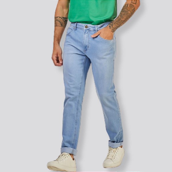 CALÇA LEE JEANS/ELASTANO 2035L SLIM DARE MASCULINA