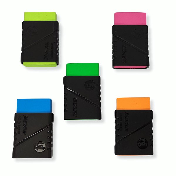 BORRACHA MERCUR COM CAPA PRETA TR BIG NEON GRANDE (CORES SORTIDAS)