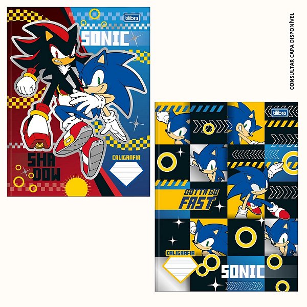 CADERNO TILIBRA CALIGRAFIA/2 LINHAS CAPA DURA SONIC  256259-P (CORES SORTIDAS)