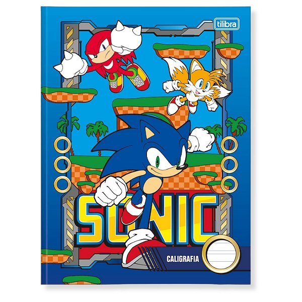 CADERNO TILIBRA CALIGRAFIA/2 LINHAS CAPA DURA SONIC  256259-P (CORES SORTIDAS)