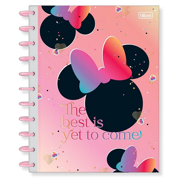 CADERNO TILIBRA UNIV 10 MAT CAPA DURA TILIDISCO MINNIE 256256-P (CORES SORTIDAS)