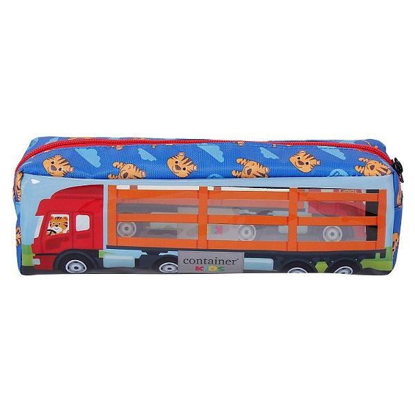 ESTOJO DERMIWIL CONTAINER TIGRE 60678 1 ZIPER 2304-P (CORES SORTIDAS)