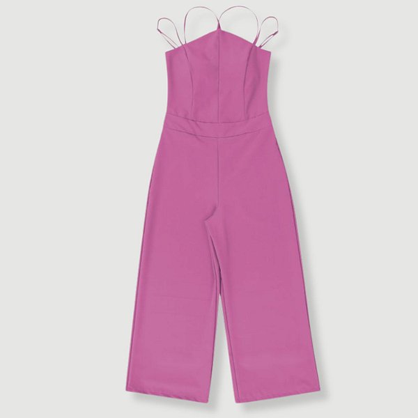 MACACÃO IDHOK REGATA 3312042 POLIÉSTER PANTALONA FEMININO