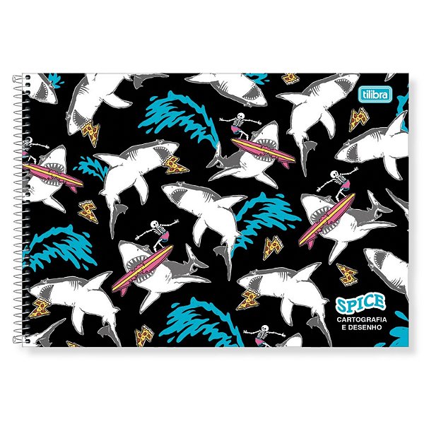 CADERNO TILIBRA CARTOGRAFIA CAPA DURA SPICE M 254787-P (CORES SORTIDAS)