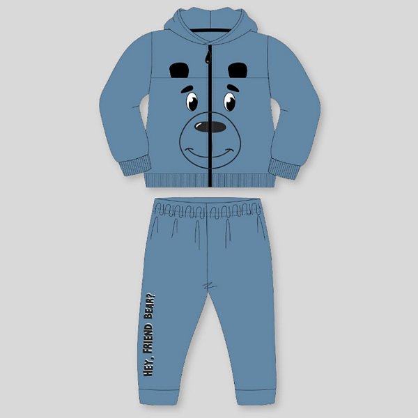 CONJUNTO INVERNO BY GUS CALÇA E JAQUETA COMCAPUZ  MOLETOM MASCULINO