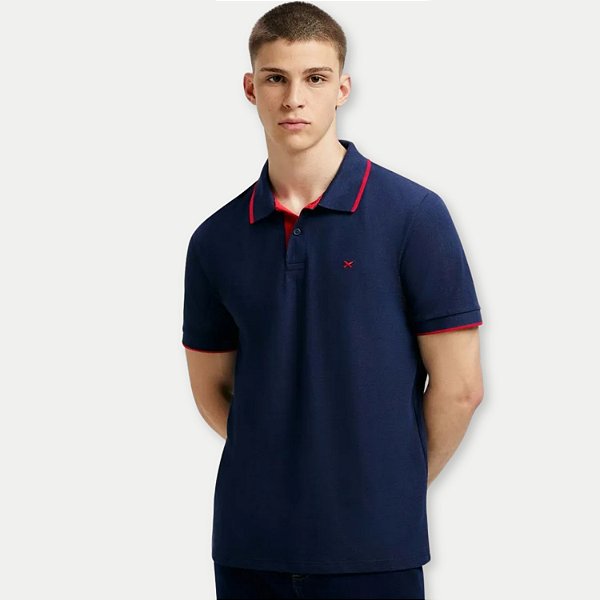 POLO HERING MC COMFORT PIQUETAZUL MARINHO MASCULINA