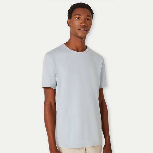 CAMISETA HERING MC SLIM ORIGINAL AZUL MASCULINA