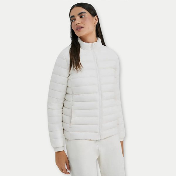 JAQUETA HERING POLIESTER SEM CAPUZ PUFFER FEMININA