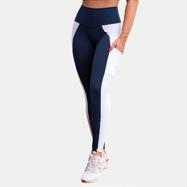 CALÇA MAR E FLOR POLIAMIDA LEGGING COM BOLSO FEMININA