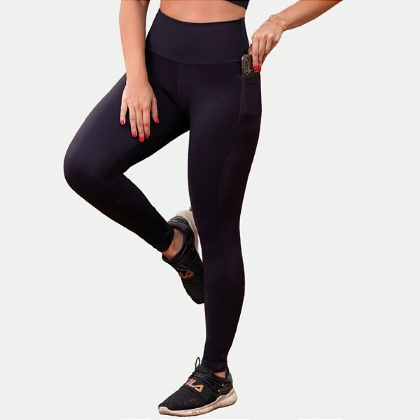 CALÇA MAR E FLOR POLIAMIDA LEGGING COM BOLSO FEMININA