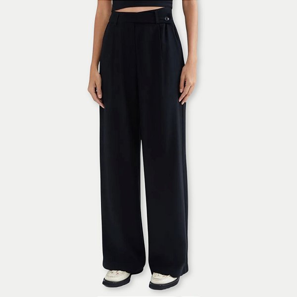 CALÇA HERING POLIESTER ALFAIATARIA PRETO  FEMININA