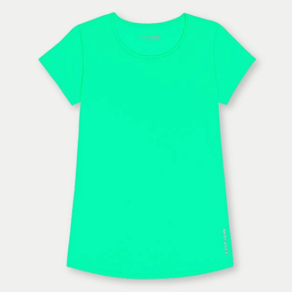 BLUSA GRAPHENE MC POLIAMIDA FITNESS VERDE FEMININA