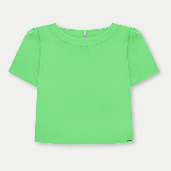 BLUSA LUNENDER MC MAIS MULHER VISCOSE VERDE FEMININA