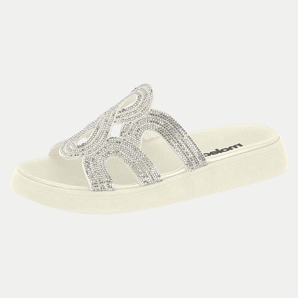 TAMANCO MOLECA ANABELA BAIXO CREME FEMININO