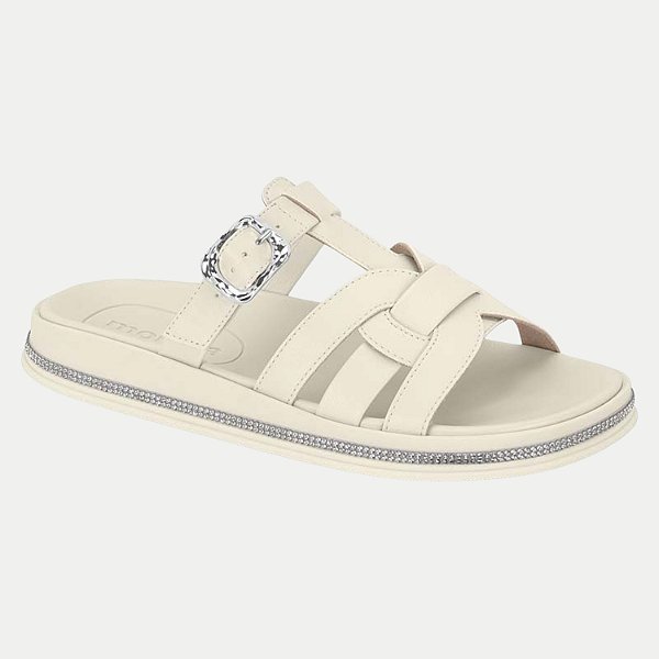 TAMANCO MOLECA ANABELA BAIXO OFF WHITE FEMININA