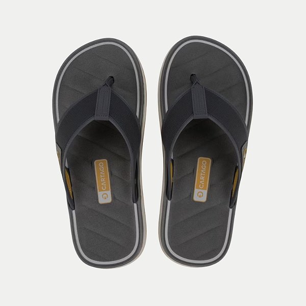 CHINELO GRENDENE DEDO CARTAGO MALAGA CINZA MASCULINO