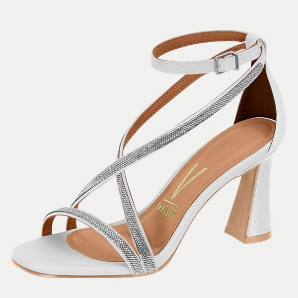 SANDALIA VIZZANO SALTO ALTO DE FESTA CINZA FEMININA ADULTO