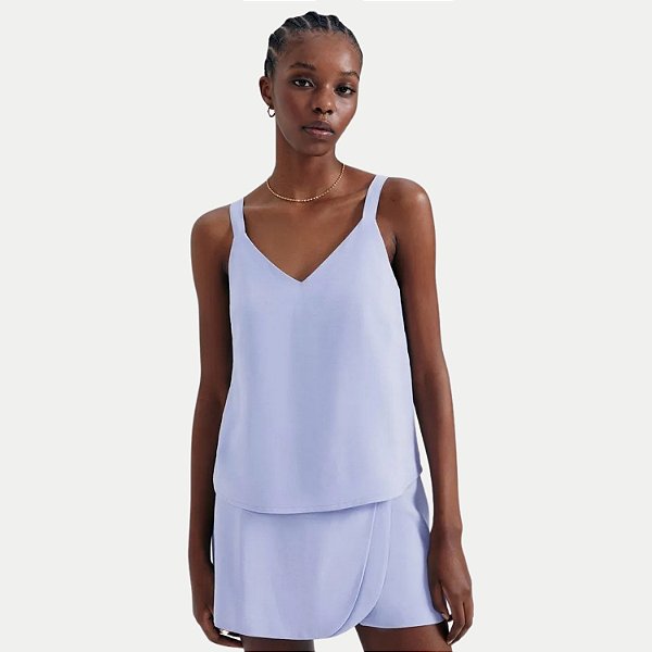 BLUSA HERING REGATA VISCOSE E POLIESTE AZUL FEMININA ADULTO