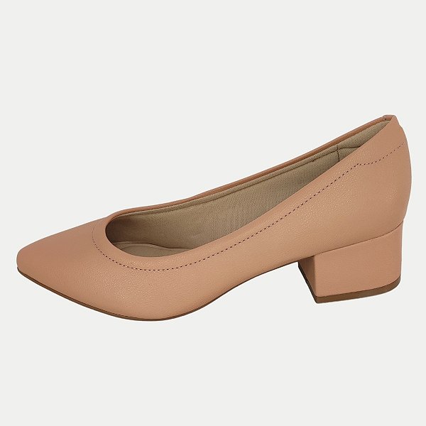 SAPATO MODARE SALTO MÉDIO SCARPIN NUDE FEMININO ADULTO