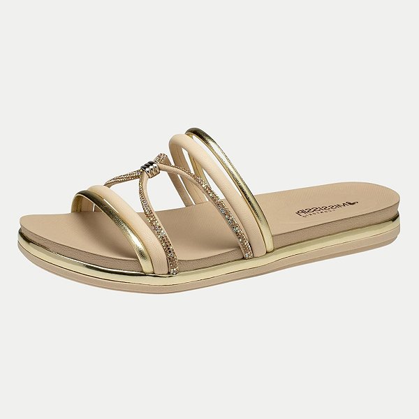TAMANCO MISSISSIPI ANABELA BAIXO DOURADO FEMININO ADULTO