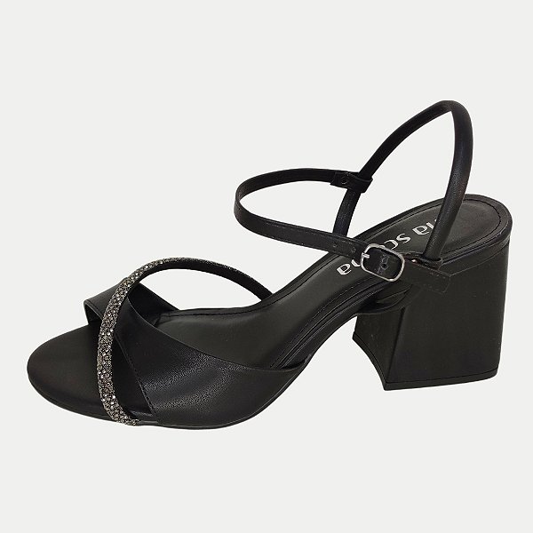 SANDALIA VIA SCARPA SALTO ALTO ACTIVE FEMININA ADULTO