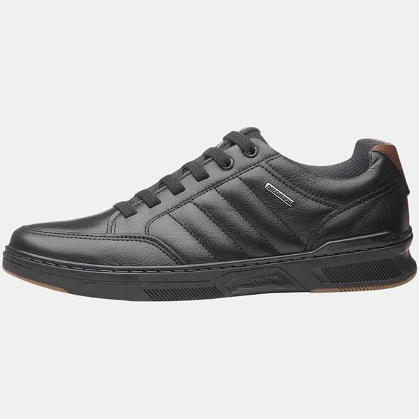 TÊNIS PEGADA CASUAL COM CADARÇO COURO MASCULINO ADULTO