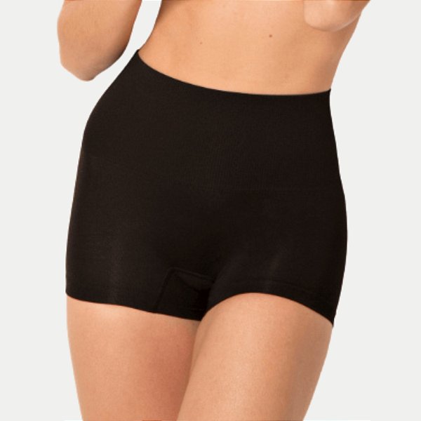 CALCINHA TRIFIL MODELADORA  MICROFIBRA BOXER PRETA FEMININA ADULTO