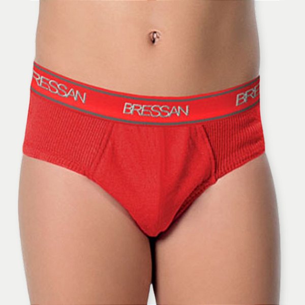 CUECA BRESSAN SLIP ALGODAO PACOTE COM 3 CORES SORTIDAS MENINO INFANTIL