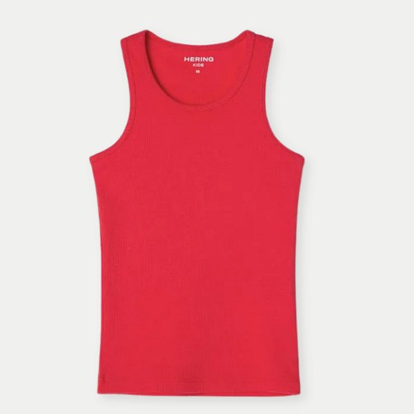 BLUSA HERINGKIDS REGATA MALHA CANELADA  VERMELHO MENINA INFANTIL