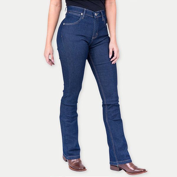 CALÇA WRANGLER JEANS E ELASTANO BOOTCUT FEMININA ADULTO