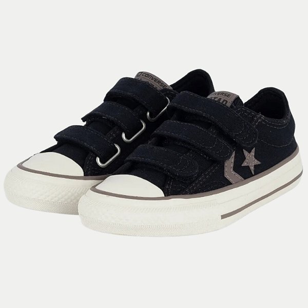TÊNIS CONVERSE CASUAL LONA COM VELCRO PRETO MASCULINO INFANTIL