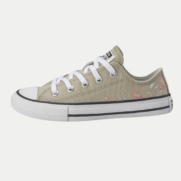 TÊNIS CONVERSE CASUAL LONA BEGE FEMININO INFANTIL