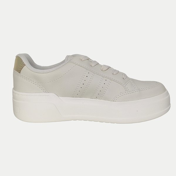 TÊNIS KOLOSH CASUAL COM CADARÇO CREME FEMININO ADULTO