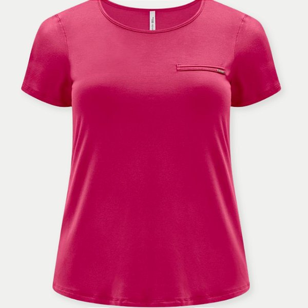 BLUSA LUNENDER MC MAIS MULHER ROSA VISCOLYCRA  FEMININA ADULTO