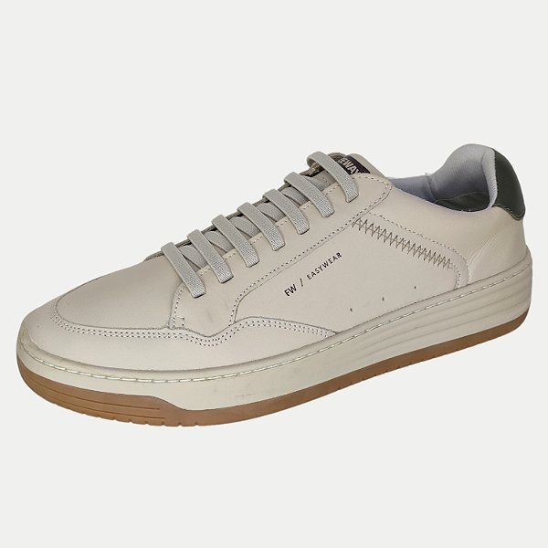 TÊNIS FREE WAY CASUAL LOUD 07 COURO CREME MASCULINO ADULTO