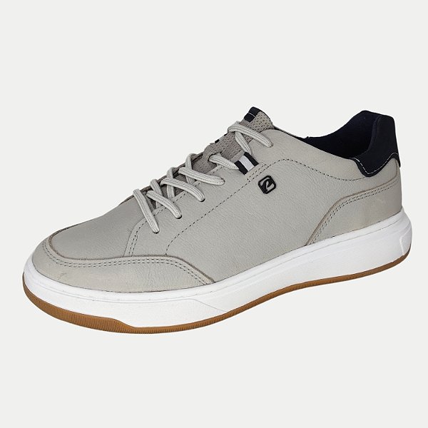 TÊNIS PEGADA CASUAL COM CADARÇO OFF WHITE  MASCULINO