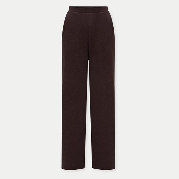 CALÇA LUNENDER TRICO PANTALONA MARROM FEMININA ADULTO