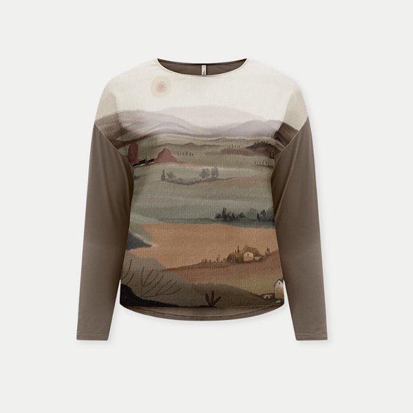 BLUSA LUNENDER ML MAIS MULHER MISTA ESTAMPA FEMININA ADULTO