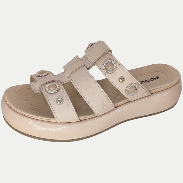 TAMANCO PICCADILLY ANABELA BAIXO NUDE FEMININO ADULTO